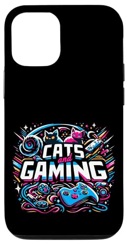 Cats And Gaming Katzen Gamer Geek ||||-- Hülle für iPhone 12/12 Pro von Feline Gamer will
