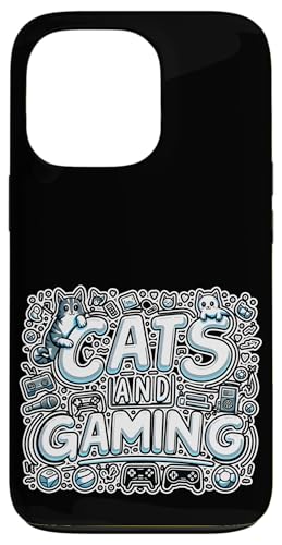 Cats And Gaming Katzen Gamer Geek |||----- Hülle für iPhone 13 Pro von Feline Gamer will