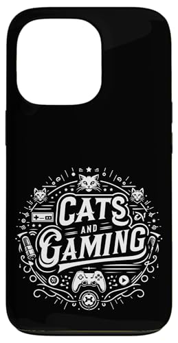 Cats And Gaming Katzen Gamer Geek |||---- Hülle für iPhone 13 Pro von Feline Gamer will