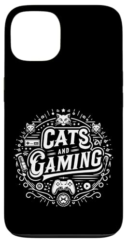 Cats And Gaming Katzen Gamer Geek |||---- Hülle für iPhone 13 von Feline Gamer will