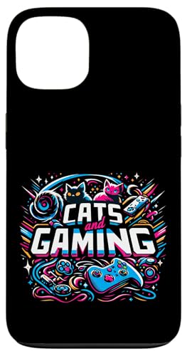 Cats And Gaming Katzen Gamer Geek ||||-- Hülle für iPhone 13 von Feline Gamer will