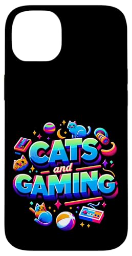 Cats And Gaming Katzen Gamer Geek ||||- Hülle für iPhone 14 Plus von Feline Gamer will