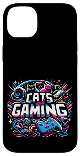 Cats And Gaming Katzen Gamer Geek ||||-- Hülle für iPhone 14 Plus von Feline Gamer will