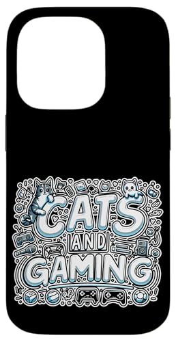 Cats And Gaming Katzen Gamer Geek |||----- Hülle für iPhone 14 Pro von Feline Gamer will