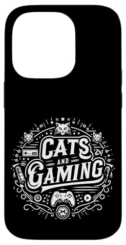 Cats And Gaming Katzen Gamer Geek |||---- Hülle für iPhone 14 Pro von Feline Gamer will