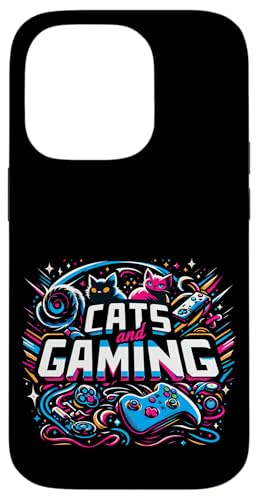Cats And Gaming Katzen Gamer Geek ||||-- Hülle für iPhone 14 Pro von Feline Gamer will