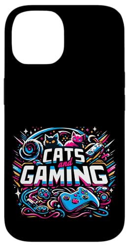 Cats And Gaming Katzen Gamer Geek ||||-- Hülle für iPhone 14 von Feline Gamer will