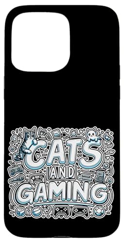 Cats And Gaming Katzen Gamer Geek |||----- Hülle für iPhone 15 Pro Max von Feline Gamer will