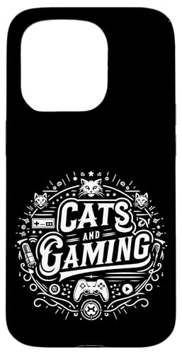 Cats And Gaming Katzen Gamer Geek |||---- Hülle für iPhone 15 Pro von Feline Gamer will