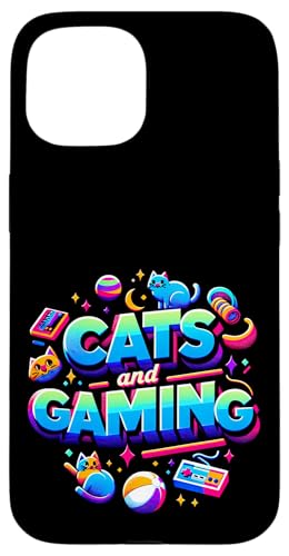 Cats And Gaming Katzen Gamer Geek ||||- Hülle für iPhone 15 von Feline Gamer will