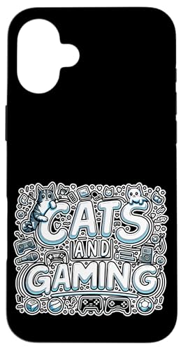 Cats And Gaming Katzen Gamer Geek |||----- Hülle für iPhone 16 Plus von Feline Gamer will
