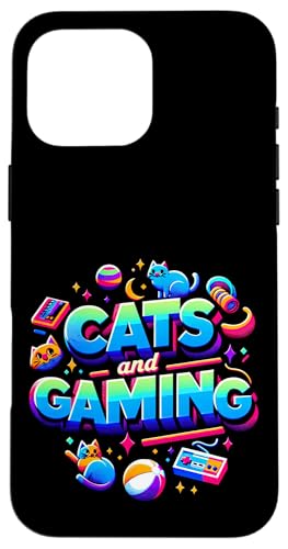 Cats And Gaming Katzen Gamer Geek ||||- Hülle für iPhone 16 Pro Max von Feline Gamer will