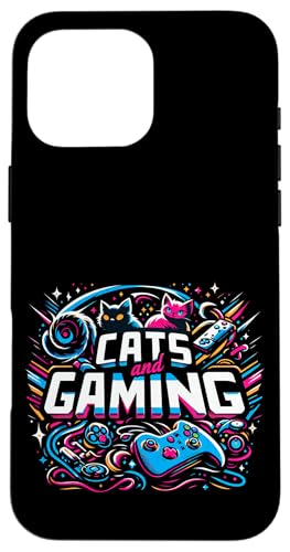 Cats And Gaming Katzen Gamer Geek ||||-- Hülle für iPhone 16 Pro Max von Feline Gamer will