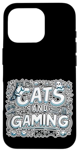 Cats And Gaming Katzen Gamer Geek |||----- Hülle für iPhone 16 Pro von Feline Gamer will