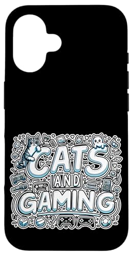 Cats And Gaming Katzen Gamer Geek |||----- Hülle für iPhone 16 von Feline Gamer will