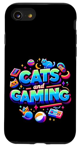 Cats And Gaming Katzen Gamer Geek ||||- Hülle für iPhone SE (2020) / 7 / 8 von Feline Gamer will