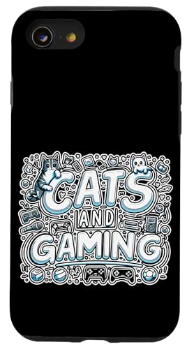 Cats And Gaming Katzen Gamer Geek |||----- Hülle für iPhone SE (2020) / 7 / 8 von Feline Gamer will
