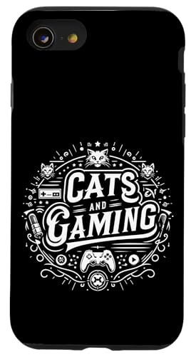 Cats And Gaming Katzen Gamer Geek |||---- Hülle für iPhone SE (2020) / 7 / 8 von Feline Gamer will
