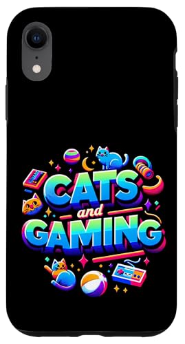 Cats And Gaming Katzen Gamer Geek ||||- Hülle für iPhone XR von Feline Gamer will