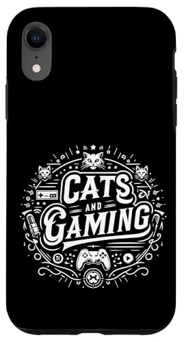 Cats And Gaming Katzen Gamer Geek |||---- Hülle für iPhone XR von Feline Gamer will