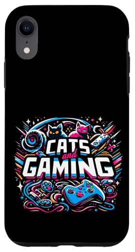 Cats And Gaming Katzen Gamer Geek ||||-- Hülle für iPhone XR von Feline Gamer will