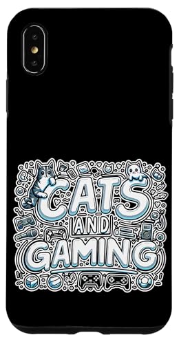 Cats And Gaming Katzen Gamer Geek |||----- Hülle für iPhone XS Max von Feline Gamer will