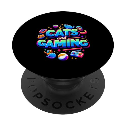 Cats And Gaming Katzen Gamer Geek ||||- PopSockets Klebender PopGrip Cats And Gaming Katzen Gamer Geek ||||- PopSockets Klebender PopGrip von Feline Gamer will