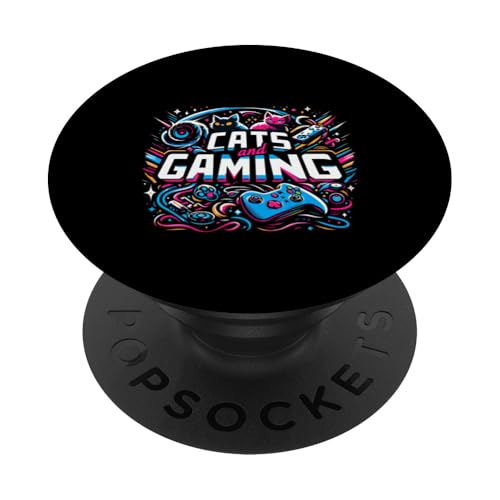 Cats And Gaming Katzen Gamer Geek ||||-- PopSockets Klebender PopGrip Cats And Gaming Katzen Gamer Geek ||||-- PopSockets Klebender PopGrip von Feline Gamer will