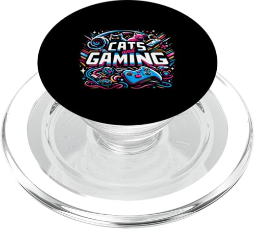 Cats And Gaming Katzen Gamer Geek ||||-- PopSockets PopGrip für MagSafe Cats And Gaming Katzen Gamer Geek ||||-- PopSockets PopGrip für MagSafe von Feline Gamer will