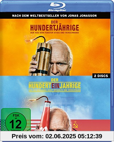 Der Hundertjährige, der aus dem Fenster stieg und verschwand/Der Hunderteinjährige, der die Rechnung nicht bezahlte und verschwand [Blu-ray] von Felix Herngren