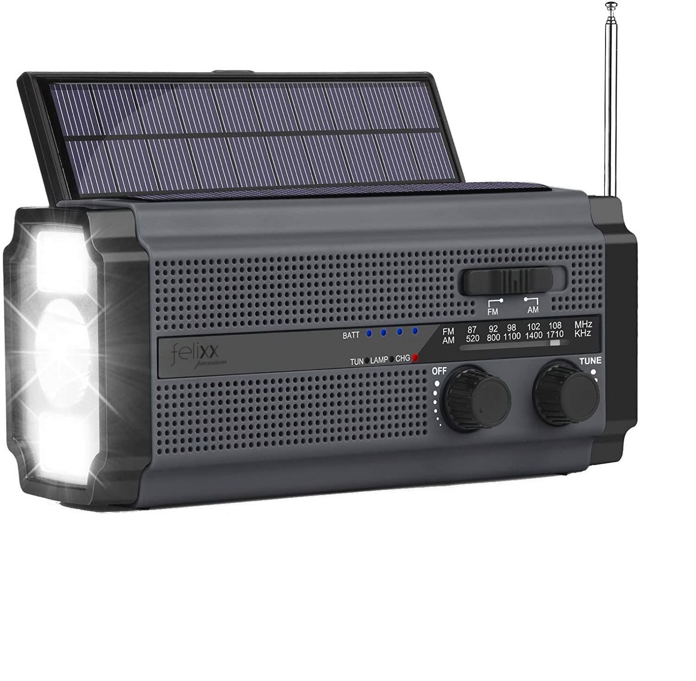 felixx Premium Powerbank + Black Out Radio RDS320 Powerbank felixx Premium Powerbank + Black Out Radio RDS320 4500 mAh von Felixx