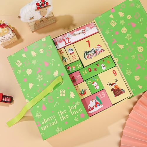 2024 Adventskalender-Boxen Für Weihnachten, Adventskalender Zum Befüllen, 24 Tage Adventskalender Selbst Gestalten, Weihnachtsdekoration, Leere Bonbonschachteln, Geschenkschachteln 2024 Adventskalender-Boxen Für Weihnachten, Adventskalender Zum Befüllen, 24 Tage Adventskalender Selbst Gestalten, Weihnachtsdekoration, Leere Bonbonschachteln, Geschenkschachteln von Fellflying