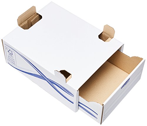 Bankers Box 4461104 - Kartonbox, A4-Format, blau, 5 Einheiten von Fellowes