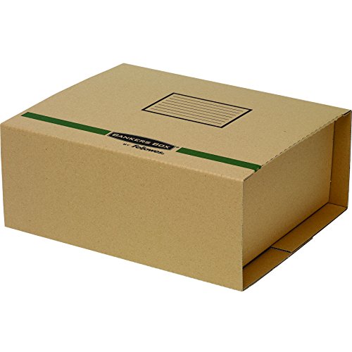 Bankers Box 6204901 Transit sichere Versandbox, groß, 10-er Packung, braun von Fellowes