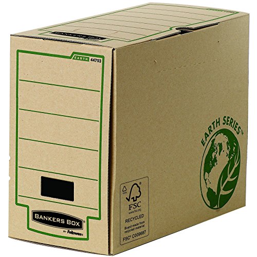 Bankers Box Earth Series Archivschachtel (A4, 150mm, 100% recycled) 20 Stück braun von Fellowes