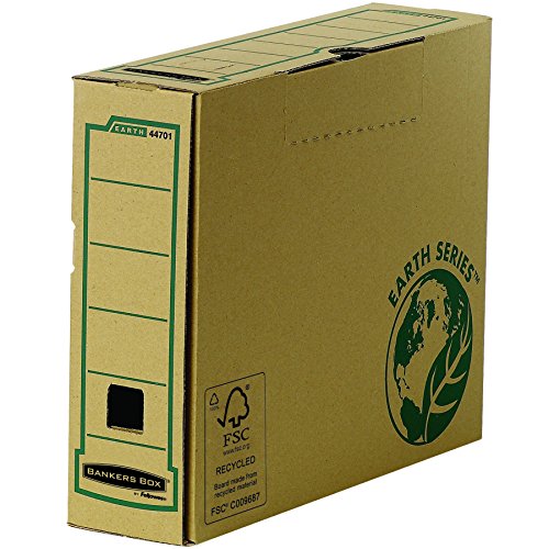 Bankers Box Earth Series Archivschachtel (A4, 80mm, 100% recycled) 20 Stück braun von Fellowes