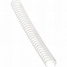 Fellowes® Binderücken, 8mm, Draht, 34 Ringe - 3:1-Teilung, A4, für: 36-60 Blatt, weiß (100 Stück), Sie erhalten 1 Packung á 100 Stück von Fellowes
