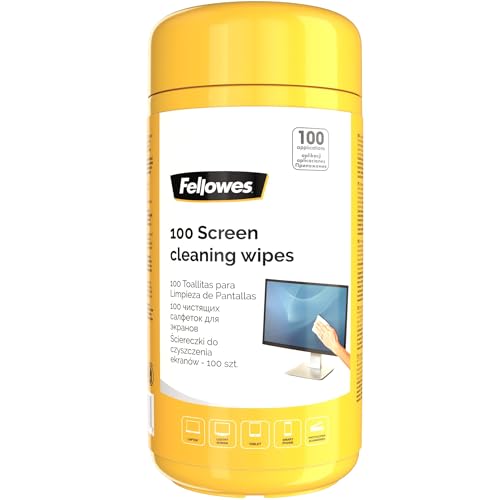 Fellowes 100 Bildschirm- und Tastatur-Wischtücher für Zuhause und Büro – Monitor/Laptop/iPad/Mobiltelefon/Tablet-Reinigungstücher Einzelpackung Multi Fellowes 100 Bildschirm- und Tastatur-Wischtücher für Zuhause und Büro – Monitor/Laptop/iPad/Mobiltelefon/Tablet-Reinigungstücher Einzelpackung Multi von Fellowes