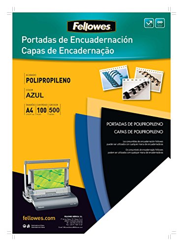 Fellowes 54771 PP Cover für Heftung, A4, schwarz von Fellowes