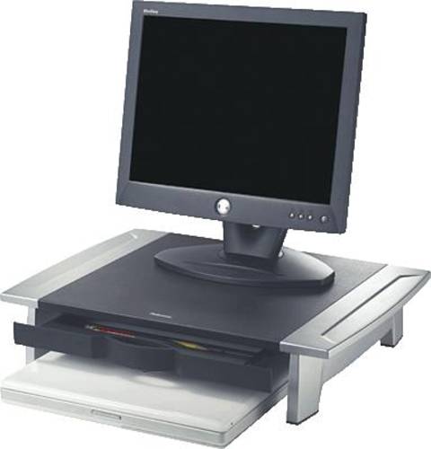 Fellowes 80311 Monitor-Erhöhung Höhen-Bereich: 10 bis 15cm Schwarz, Silber von Fellowes