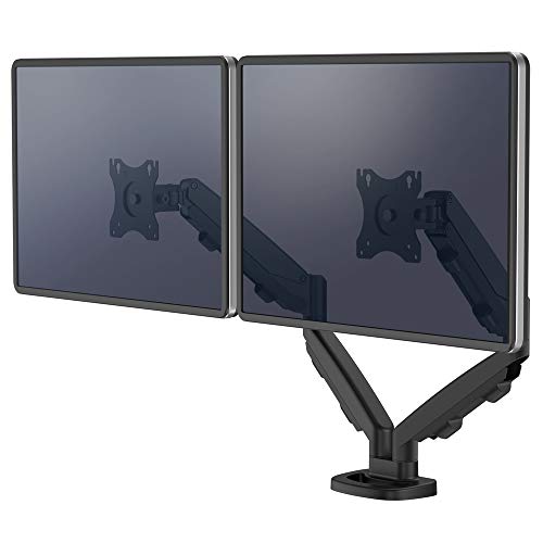 Fellowes 9683401 ESI EPPA Monitorarm doppelt, 2 x Monitore 8kg und 39“, schwarz von Fellowes