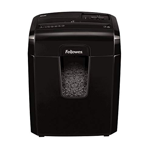 Fellowes Aktenvernichter Microshred 8Mc, Mikro-Partikelschnitt 3x10 mm (P-4) 8 Blatt, mit Sicherheitssperre, für Zuhause/Home Office (Datenschutz-Grundverordnung (DSGVO)) von Fellowes