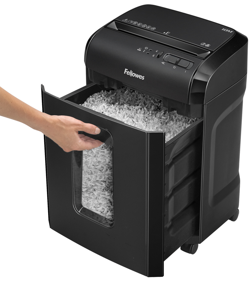 Fellowes Aktenvernichter Powershred 10M, schwarz, Partikel von Fellowes