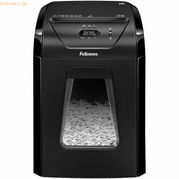 Fellowes Aktenvernichter Powershred 12C Partikel 4x40mm schwarz von Fellowes