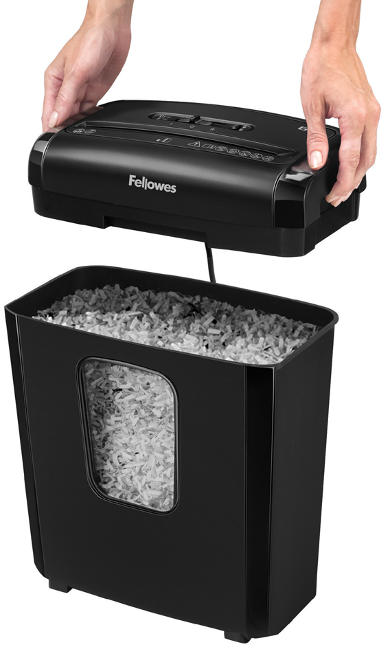 Fellowes Aktenvernichter Powershred 6M, schwarz, Partikel von Fellowes