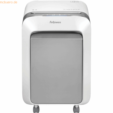 Fellowes Aktenvernichter Powershred LX211 Partikel 2x12mm weiß von Fellowes