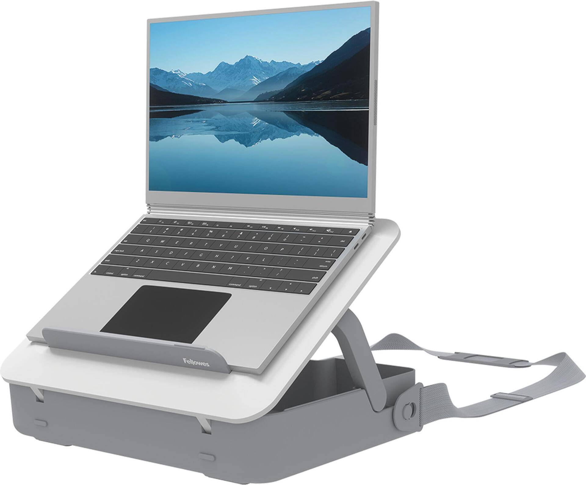 Fellowes BREYTA LAPTOP STAND CARRY CASE WHITE 35,6 cm (14) Hartschalenkoffer Weiß (100016565) von Fellowes