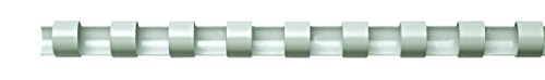 Fellowes Binderücken für Plastikbindung, 14 mm Durchmesser, 21 Ringe, für A4 Dokumente, weiß, Packung mit 25 Stück Fellowes Binderücken für Plastikbindung, 14 mm Durchmesser, 21 Ringe, für A4 Dokumente, weiß, Packung mit 25 Stück von Fellowes