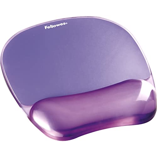 Fellowes Crystals Gel Handgelenkauflage mit Mauspad violett von Fellowes