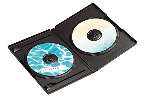 Fellowes DVD Leerhülle mit Booklets 5Pk. Leerhüllen für 2 DVDs schwarz schwarz von Fellowes